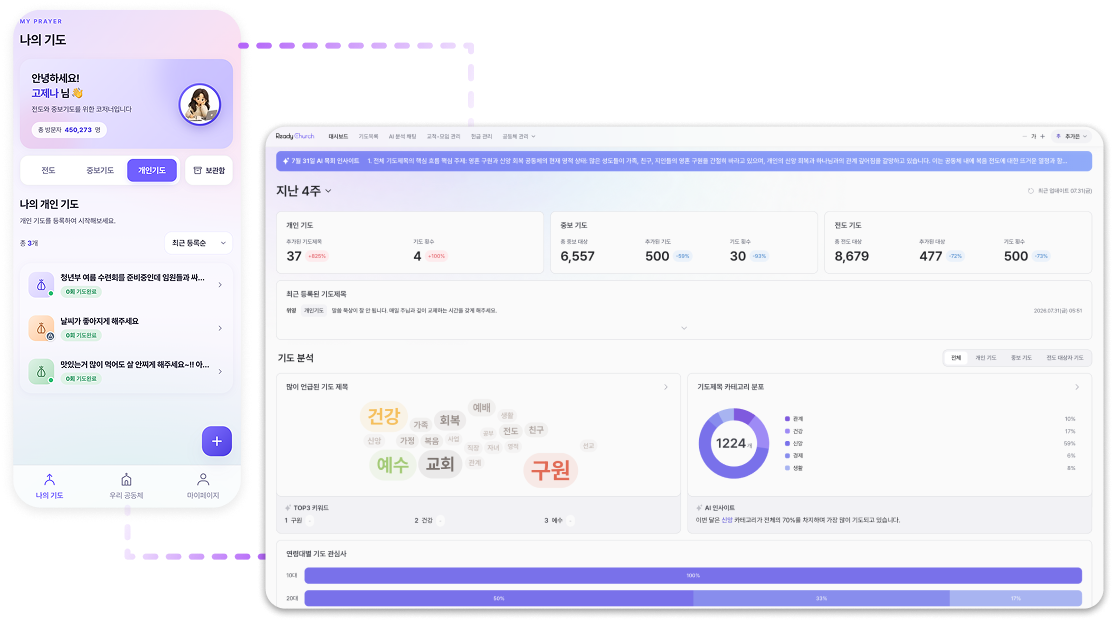 코저너 레디처치 기도 연동